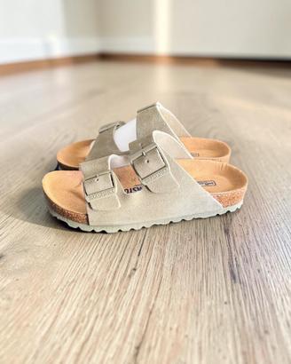 Birkenstock Arizona Taupe 37 Soft Footbed