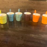 6 tazzine con cucchiaino