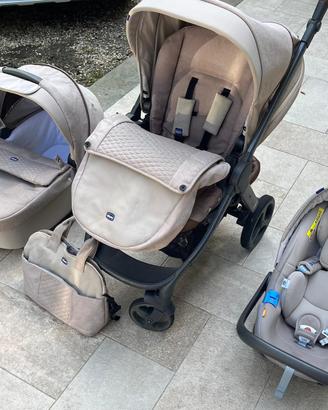 Trio Chicco Style Go Beige-Sabbia completo