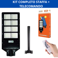 FARO LED LAMPIONE STRADALE 1500W LUCE FREDDA +palo