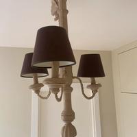 Lampadario dipinto vintage
