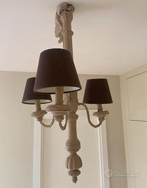 Lampadario dipinto vintage