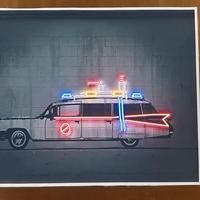 Poster Ghistbusters auto Ecto 1