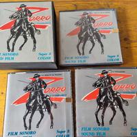 film super 8 zorro  cofanetto 3 film