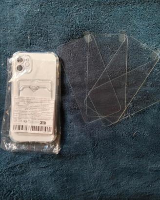 Cover iPhone 11+4 Vetri Temperati
