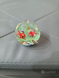 Micro sfera acquario in vetro di Murano