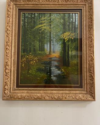 Quadri ad olio con cornice del pittore Anger Hans