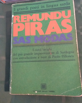 Libro "I grandi poeti in lingua sarda' R. Piras