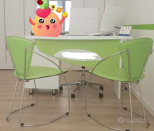 Scrivania a 3 cassetti + sedia con ruote