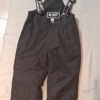 pantaloni da neve con bretelle regolabili