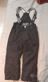 pantaloni da neve con bretelle regolabili