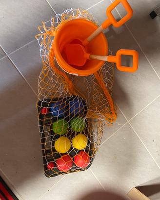 Bocce secchiello e 2 palette