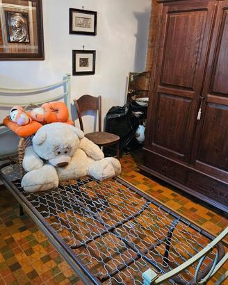 Struttura letto ferro battuto + Rete singola