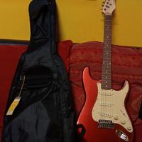 Chitarra Stagg SES-30-CAR Rossa