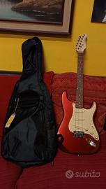 Chitarra Stagg SES-30-CAR Rossa