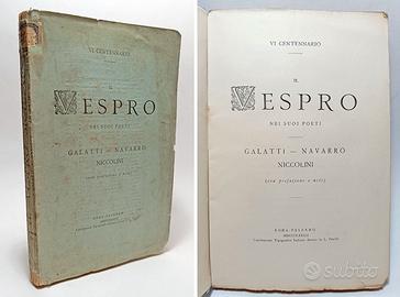 IL VESPRO NEI SUOI POETI. SESTO CENTENARIO. 1882