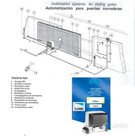 apricancello CAME BX U25XX a cremagliera