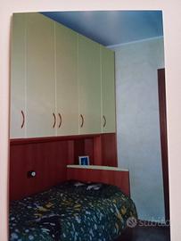 cameretta per bambini con letto estraibile 