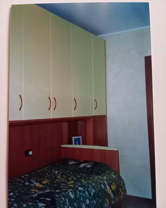 cameretta per bambini con letto estraibile 