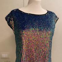 Top Paillettes iridescenti Pinko S