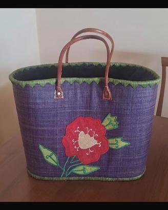 Borsa in paglia capiente