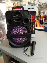Cassa karaoke con microfono 