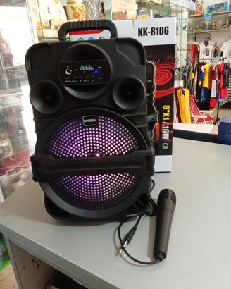 Cassa karaoke con microfono 