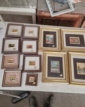 quadretti foglia oro 23 carati