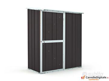 Casetta box giardino in Acciaio 155x100cm nero