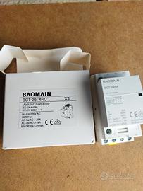 Contattore modulare 4 poli NC. 25A. 220V. BAOMAIN 