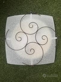 Lampadaro stile Murano con lampada inclusa