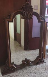 Specchiera vintage legno
