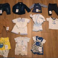 Vestiti bimbo estivo 3-6 mesi +giubotto(12pz)