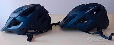 2 caschi bici MTB ST 500 neri rockrider TG. 55- 59