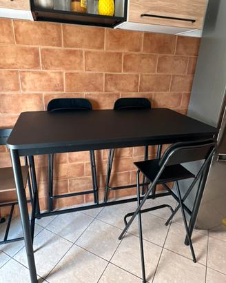 Tavolo Tommaryd Ikea+ 2sgabelli Franklin (63cm)