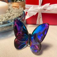 Soprammobile Papillon Farfalla Baccarat Blu
