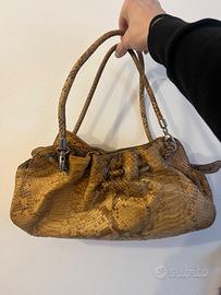Borsa in vera pelle di serpente Vintage