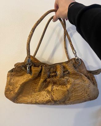 Borsa in vera pelle di serpente Vintage