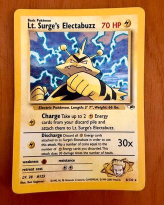 Lt. Surge's Electabuzz HOLO 6/132