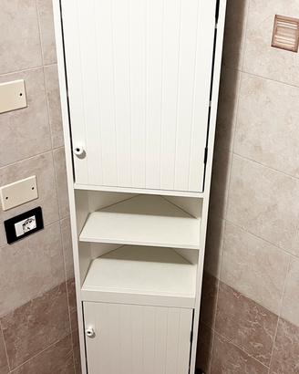 Mobile bagno ad angolo ikea Silveran bianco