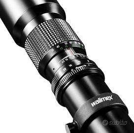 Teleobiettivo 500mm - 1000mm obiettivo T2 Nikon F