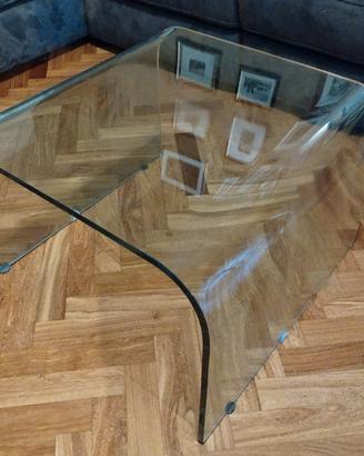 Tavolino design in cristallo 