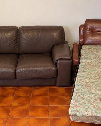 🛋️ POLTRONA-LETTO + DIVANO VINTAGE