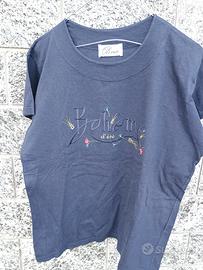 maglia blu cotone 