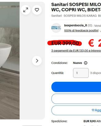 VASO E BIDET SOSPESO
