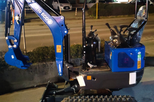 mini escavatore 10q diesel carro allargabile Rippa