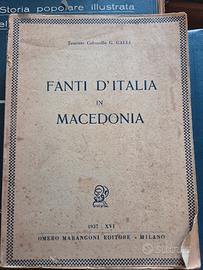 Libro Raro Fanti D'Italia in Macedonia