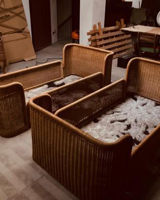 Coppia di Letti Modernariato Design Italiano