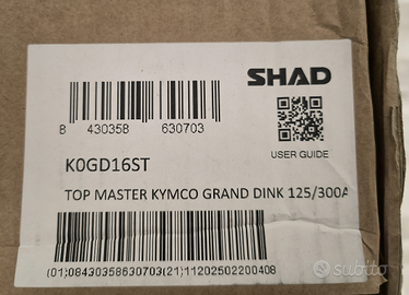 Portapacchi Per Bauletto SHAD TOP MASTER per Kymco