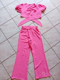 set completo top e pantalone 